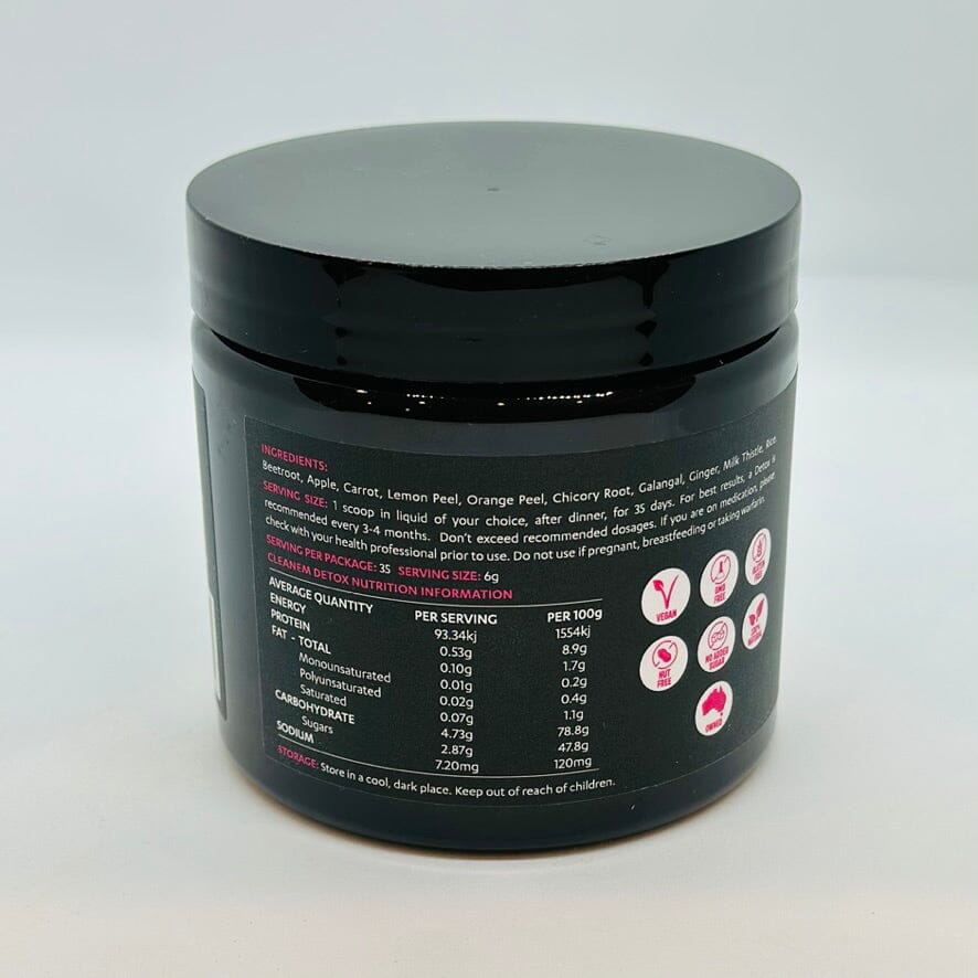 plantem detox beetroot powder nutritional panel dr kez chirolab