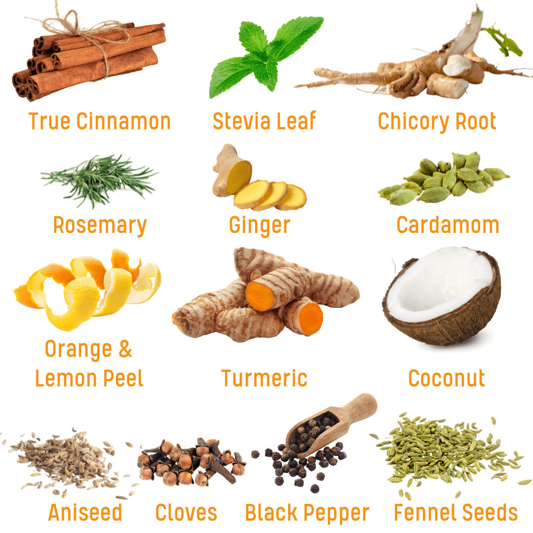 PlantEm Anti-Inflammatory powder ingredients