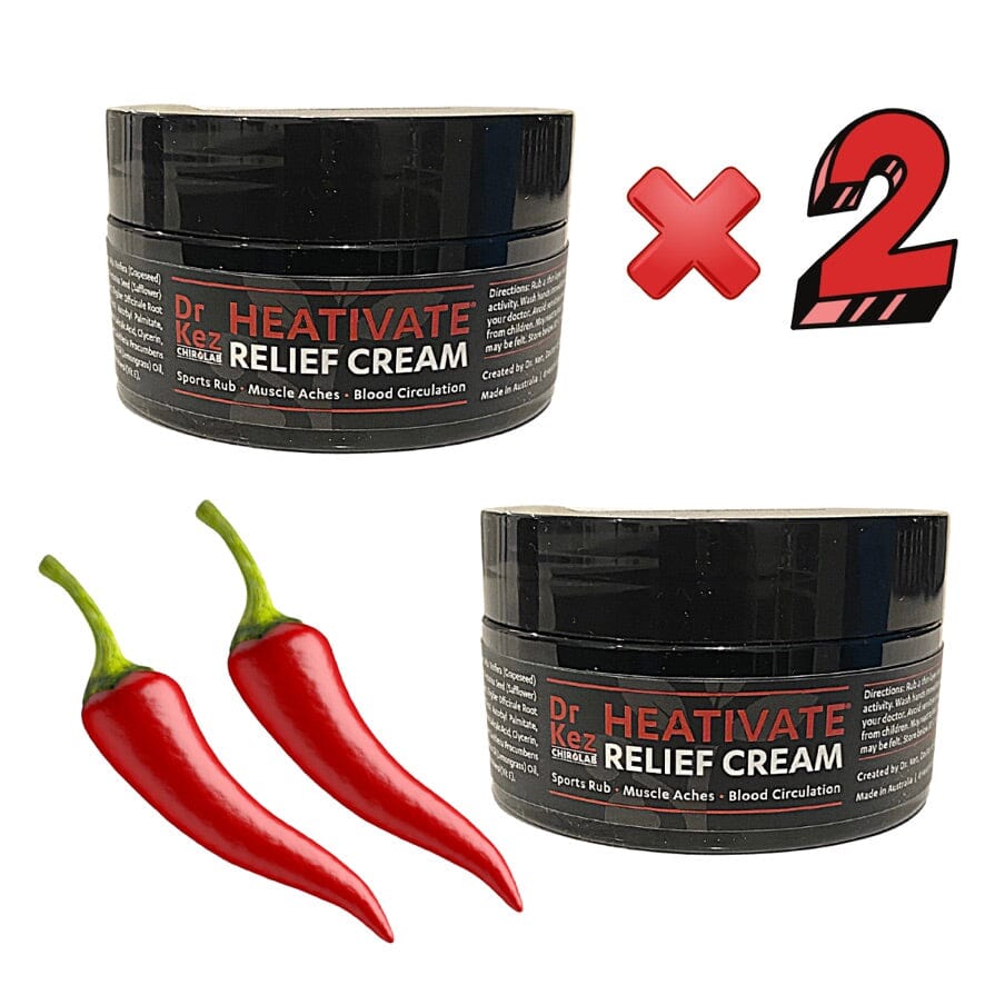 Dr Kez chirolab Heativate heat cream for injuries