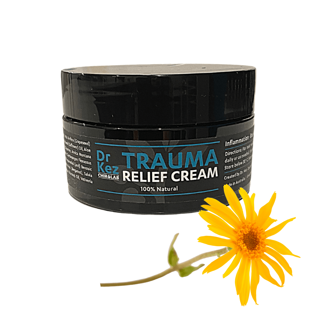 Trauma Relief Cream - Pain Relief Cream - Dr Kez Chirolab 