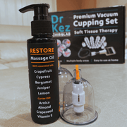 RESTORE Massage Oil for Vacuum Cupping and Massage 100ml - Dr Kez Chirolab