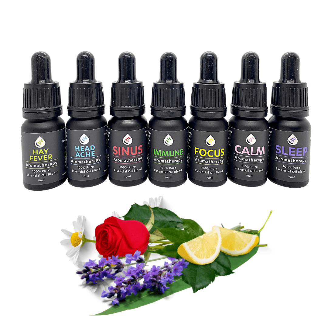Aromatherapy Essential Oils 7 x 100% Pure Blends - Dr Kez Chirolab