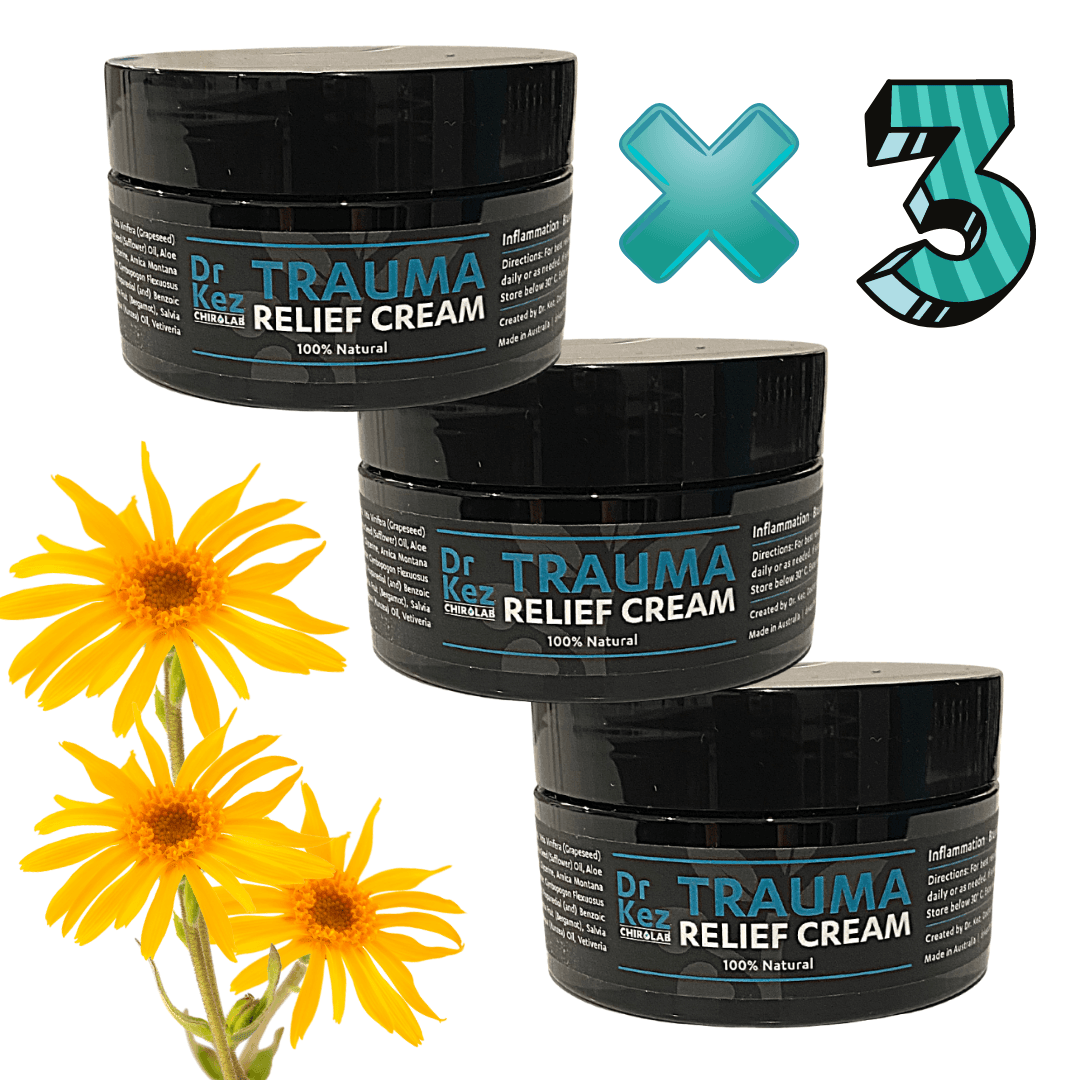 Trauma Relief Cream - Pain Relief Cream - Dr Kez Chirolab