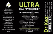 ULTRA Hay Fever Relief Spray - Hay Fever Treatment - Dr Kez Chirolab
