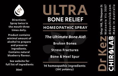 ULTRA Bone Relief Spray for Bone Repair - Dr Kez Chirolab
