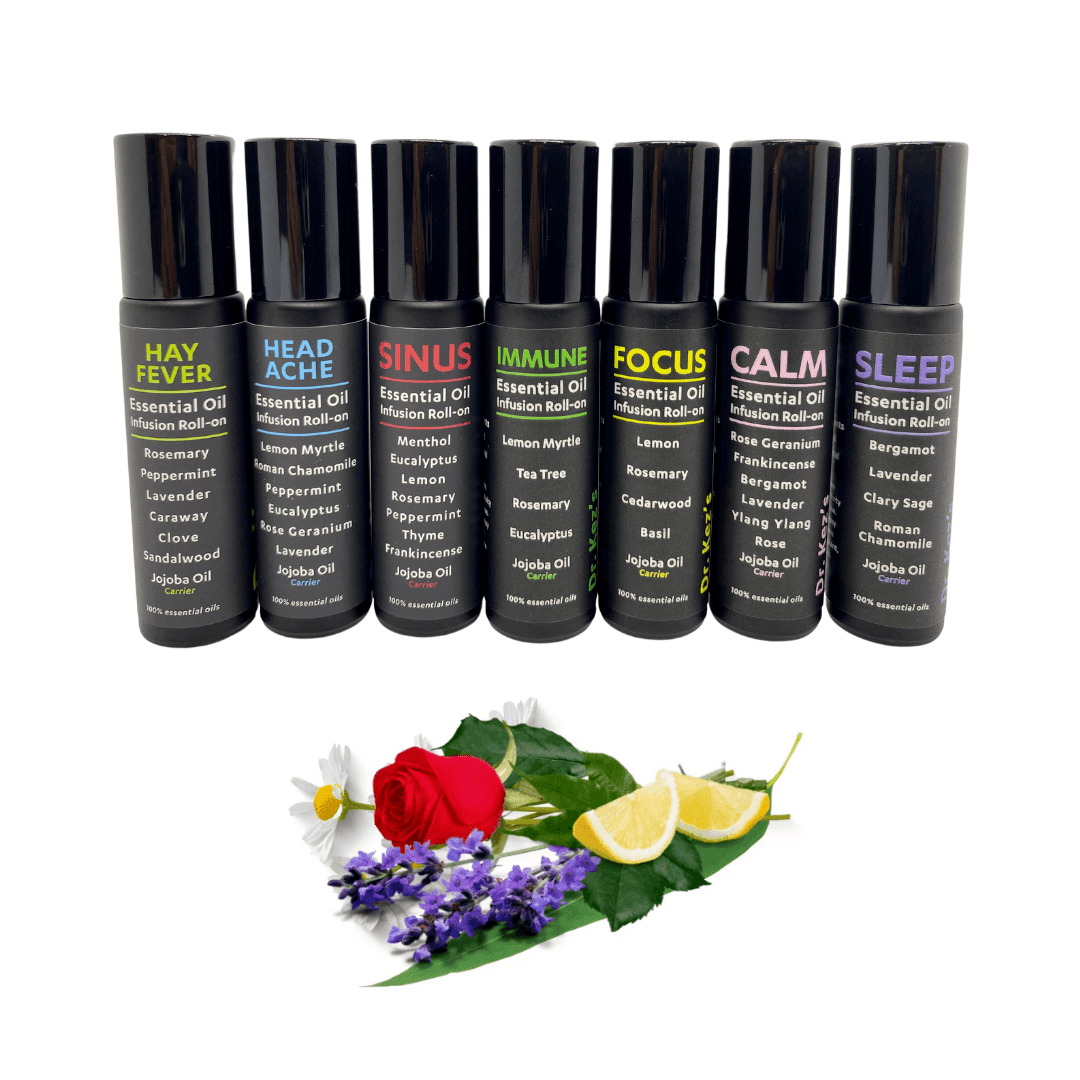 Aromatherapy Oils Roll-On 7 Pack - Dr Kez Chirolab