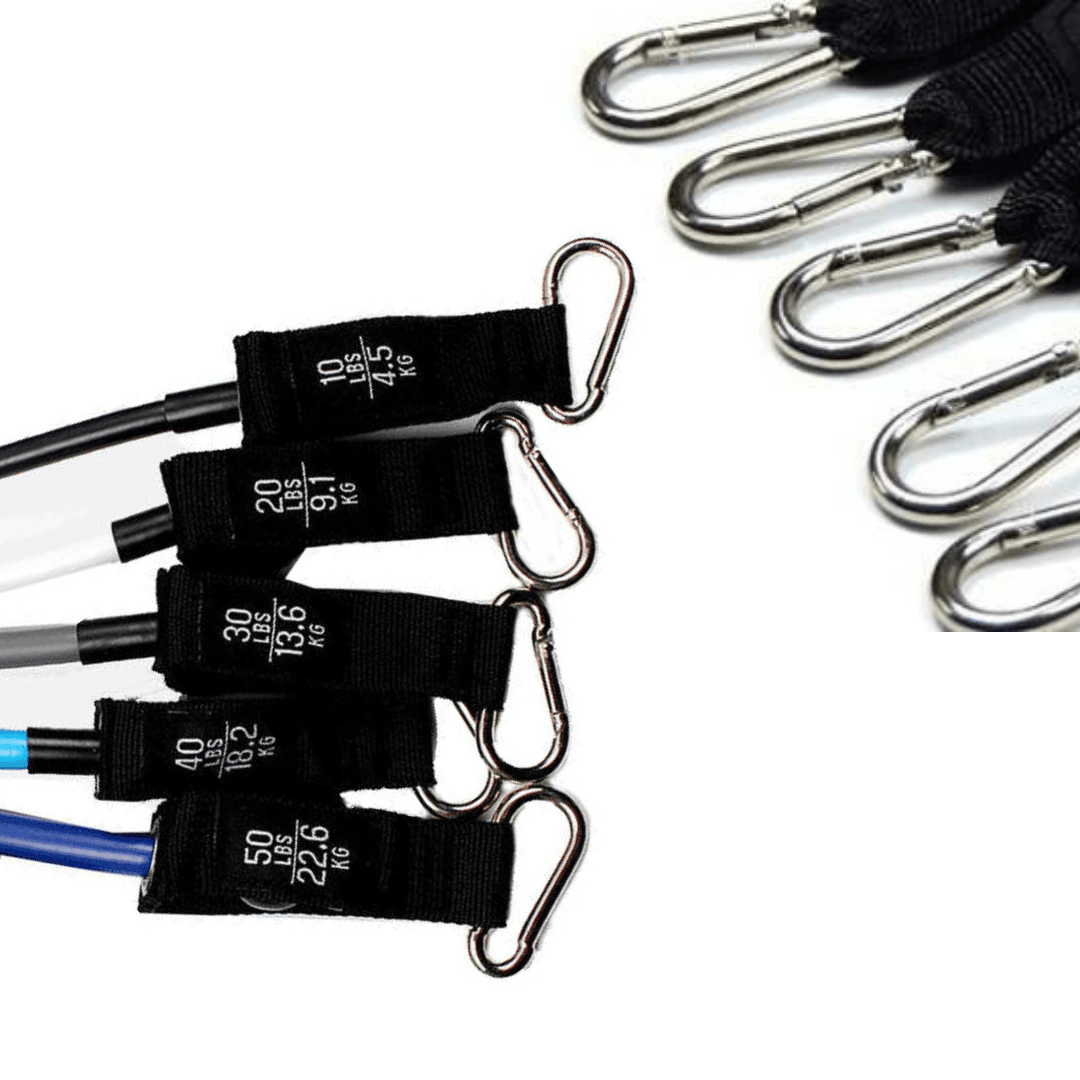 Resistance Bands Set Includes Bonus Loop Set - Dr Kez Chirolab