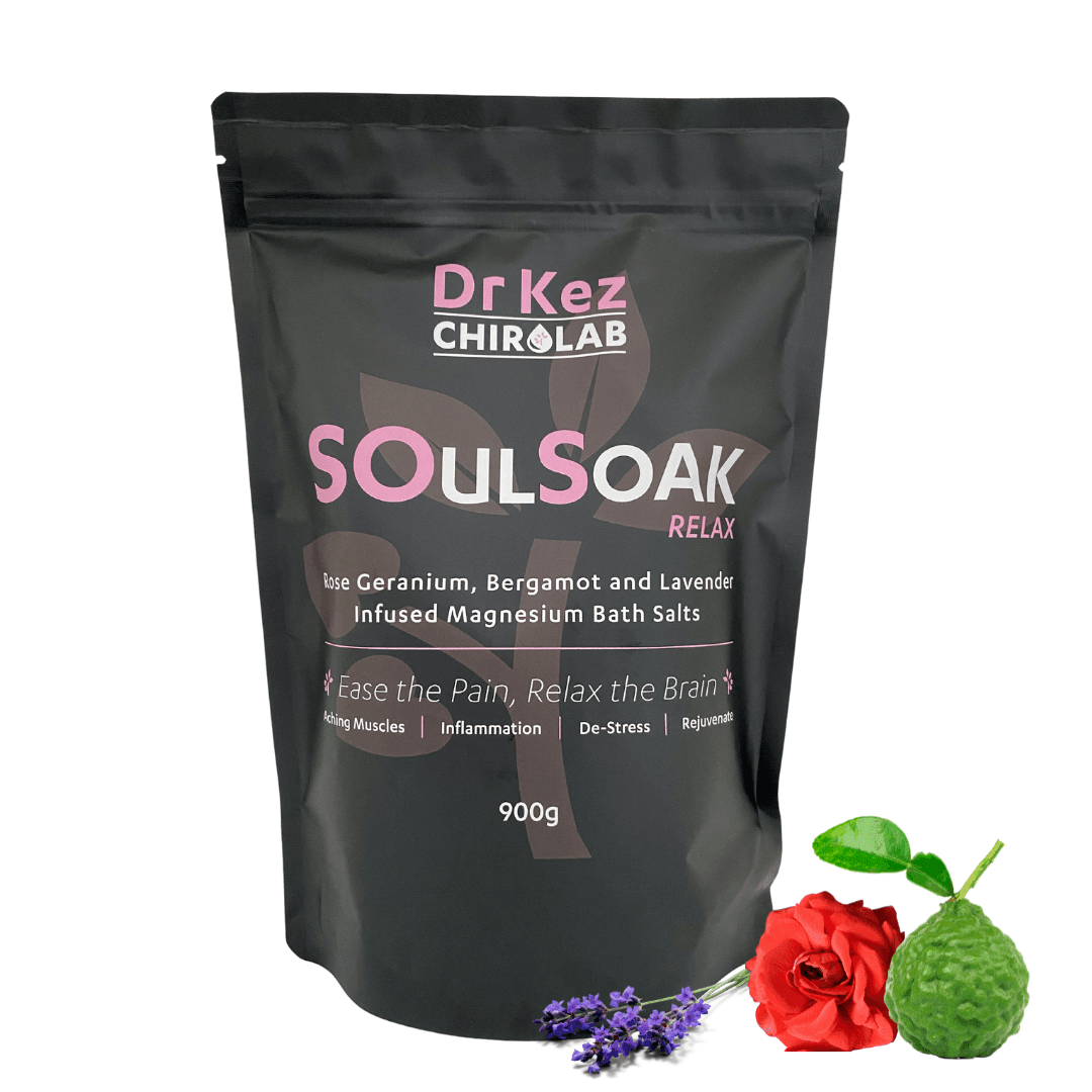 SoulSoak RELAX Magnesium Bath - 900g - Dr Kez Chirolab