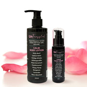 UnFrazzled Calm natural body lotion and natural hand cream Dr Kez chirolab rose petals