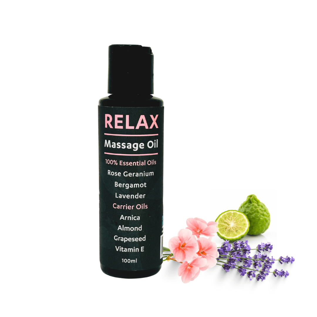 Relax massage oil for relaxing with essential oils