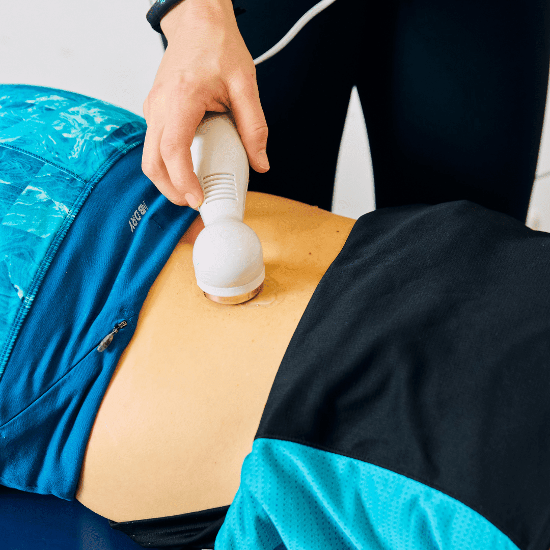 therapeutic ultrasound on back