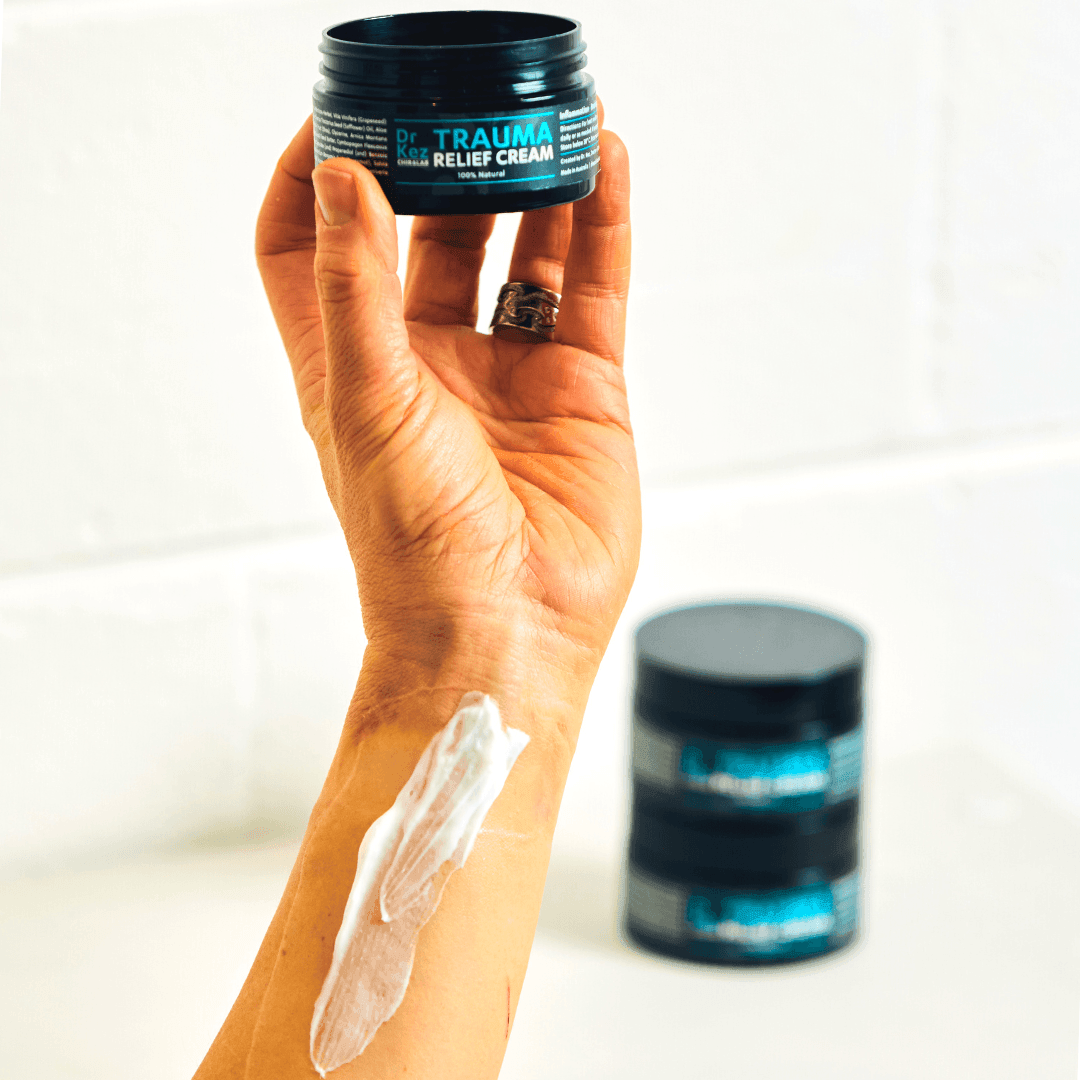 Trauma Relief Cream - Pain Relief Cream - Dr Kez Chirolab