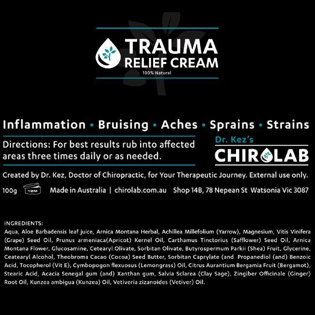 Herbal Pain Relief cream ingredients