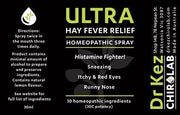 ULTRA Hay Fever Relief Spray - Hay Fever Treatment - Dr Kez Chirolab 