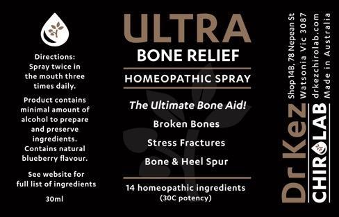 ULTRA Bone Relief Spray for Bone Repair - Dr Kez Chirolab 
